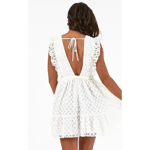 Showpo Only Lovers Left White Lace Dress size 4 thumbnail 3