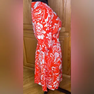 Abel the Label Floral Print Puff Sleeve Smocked Waist Mini‎ Dress Size Medium thumbnail 6