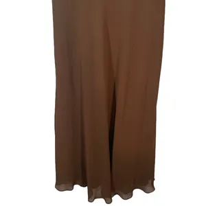 Eliza J Brown Sleeveless V-Neck Embellished Beaded Waist Maxi Dress Women Sz 4 thumbnail 4