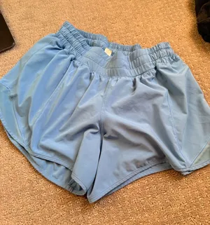 Blue Lululemon Hotty Hot 4" Shorts thumbnail 1
