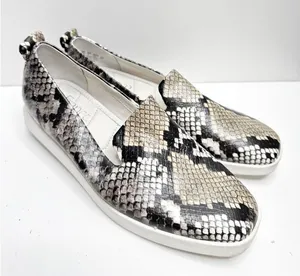 Franco Sarto Loafer Womens Size 5 Snakeskin Print Slip On‎ Square Toe Shoes thumbnail 1