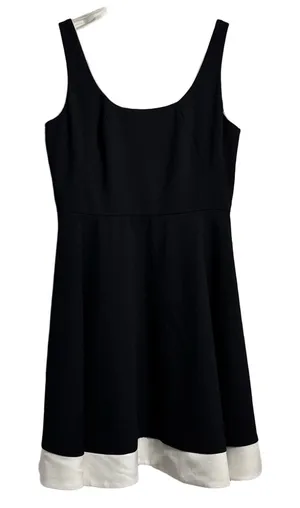 White House Black Market Black and White Mini Dress thumbnail 1