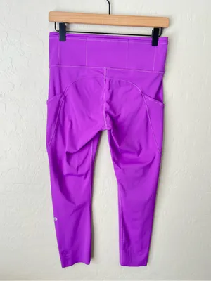 Lululemon fast and free high rise leggings moonlit magenta 8 thumbnail 7