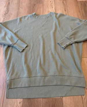Aerie Waffle Knit Crewneck thumbnail 1