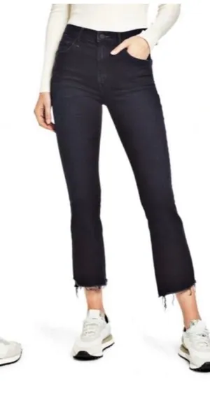 Mother The Insider Crop Step FrayJeans in Night in Paris Size 27 EUC thumbnail 1