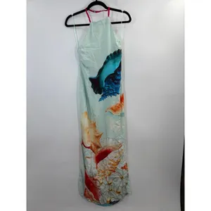 Muma World Murex Mist Vega Silk Dress Halter Maxi thumbnail 4