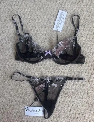 Victoria's Secret For Love & Lemons Lace Set thumbnail 1