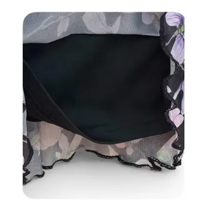 Princess Polly Women’s Black & Purple Floral Print Sleeveless Midi Dress Size 4 thumbnail 9