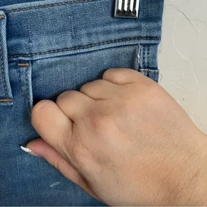 Madewell 10 in High Rise Skinny Raw Hem Denim‎ Jeans thumbnail 4