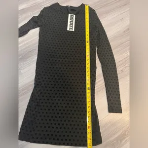 NWT RÓTATE Elegant Black‎ Polka Dot Dress It’s very pretty thumbnail 7
