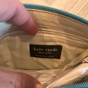 Kate Spade Blue and Green Polka Dot & Brown Striped Cosmetic Bags Set of Two thumbnail 5