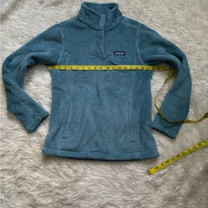 Patagonia Abalone Blue Women’s Re-Tool Snap T Fleece Pullover Jacket Size S thumbnail 14