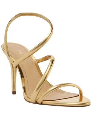 Arezzo Womens Mikayla High Stiletto Dress Sandal Gold Yellow 9.5M thumbnail 10