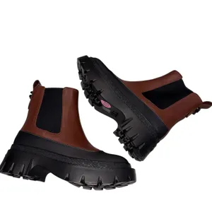 NEW Without Box Coach Jayla Brown Leather Lug Sole Chelsea Boot 5.5 thumbnail 6