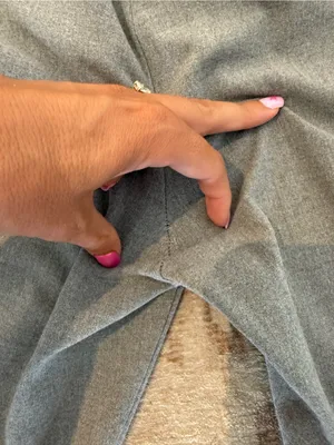 Zara Black and Gray Lined Skirt thumbnail 6