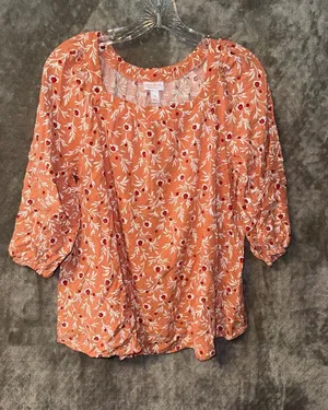 Isabel Maternity by Ingrid & Isabel Floral Print Blouse Size S thumbnail 1