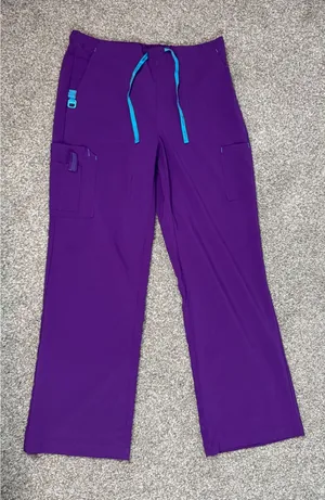 Carhartt Force Women Eggplant Medical Scrub Pants Cargo Nurse Sz Medium thumbnail 1