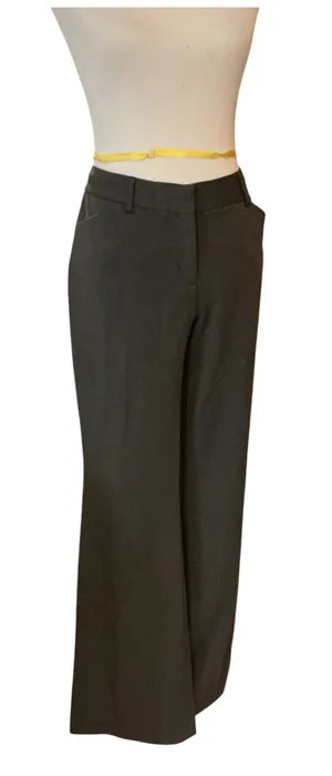 Express Editor Dark Charcoal Wide Leg Dress Pants Trousers Women's Size 10 thumbnail 1
