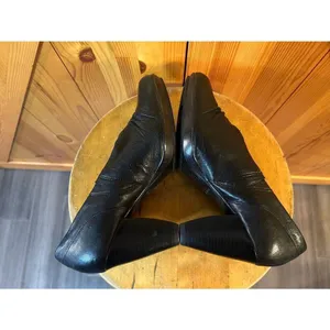 INDIGO By Clarks Women Black Leather Heels Size 9M thumbnail 6