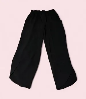 Source Unknown Black Cropped Wide-Leg Pants thumbnail 1