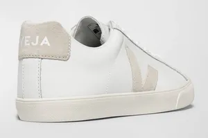 VEJA Esplar Women’s White Leather Sneakers with Suede V Logo Size 9 (32) thumbnail 1