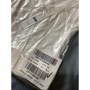 J. Crew NWT Bungalow Popover Top Crepe De Chine Ivory Viscose Minimalist XS thumbnail 8