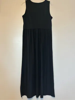 Apt. 9 Black Sleeveless Pleated Maxi Dress thumbnail 2