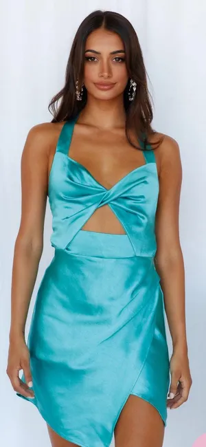 Hello Molly Aqua Dress thumbnail 5