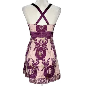 Vintage 90s‎ Y2K Tracy Reese S Silk Floral Blouse Top Babydoll Fairy Whimsigoth thumbnail 8