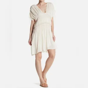 Free People Embroidered dress has peasant-style romantic, vintage-inspired Sz S thumbnail 9