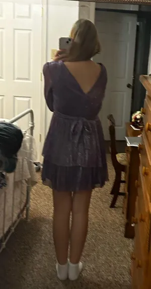 Francesca’s Purple Dress thumbnail 5