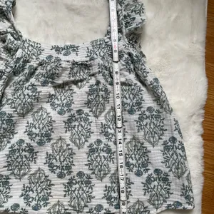 Rachel Zoe Floral Pajama Set 2 Pc Cotton Shorts Top Blue Green floral White M thumbnail 12