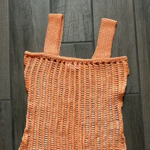 Solid and striped crochet dress thumbnail 2