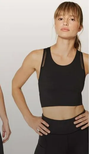 Lululemon Break Free Tank *Nulux Medium Support Black Size 4 / W1AI1S / Athletic thumbnail 1