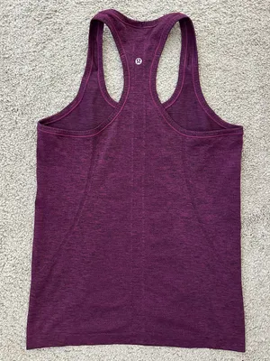 LULULEMON Swiftly Tech Racerback in Black Chilled Grape Sz. 8 thumbnail 5