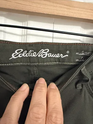 EDDIE BAUER Olive Green Women's Jeans thumbnail 3