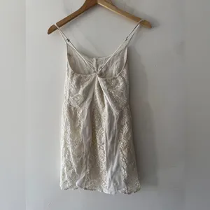 Abercrombie & Fitch Y2K White Cream Lace Babydoll‎ Dress thumbnail 4