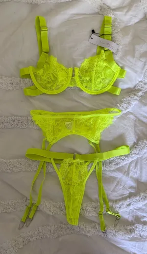 Lingerie Set Yellow Size XS thumbnail 1