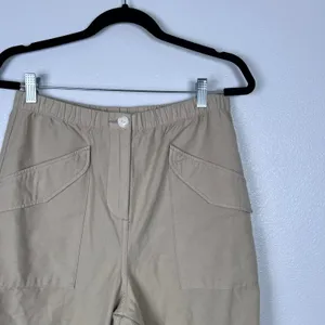 Rag‎ & Bone Womens Barrel Leg Pants Tan Beige Lightweight Elastic Waist Size M thumbnail 2