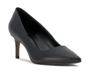 Vince Camuto Kelhia-LW Black Pointed-Toe Leather Pumps, Size 7.5, NEW thumbnail 1