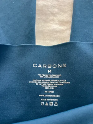Carbon38 Diamond Compression High Rise Leggings in Blue Size M $98 thumbnail 4