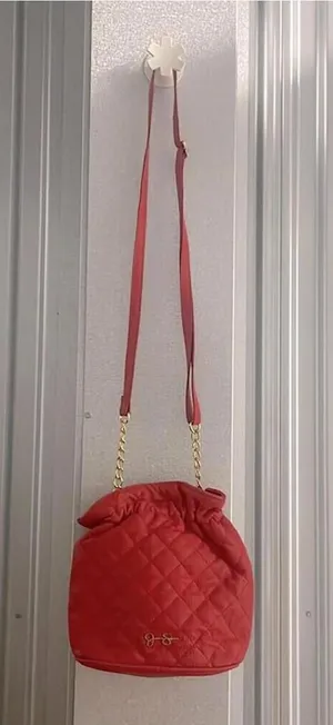 Jessica Simpson Tomato Red Quilted Bucket Bag Purse Adjustable Strap Statement thumbnail 1