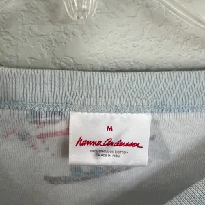 Hanna Andersson Women’s Blue Snowman Christmas Winter Pajamas Set Size Medium thumbnail 10