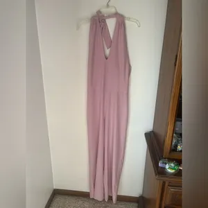 Abercrombie pink halter jumpsuit size small thumbnail 14