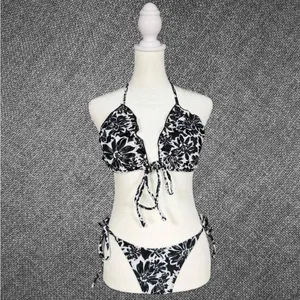 Black And White Floral Tie thumbnail 2