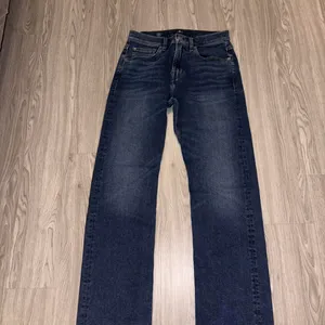 7 For All Mankind Jeans Dark Denim Straight Jeans thumbnail 3