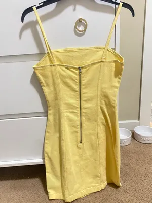 H&M yellow dress thumbnail 2
