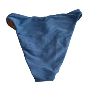 NWT J. Crew 80s Ribbed High Rise High Leg Cheeky Bikini Swim Bottom XS Blue thumbnail 11
