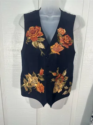 Vintage 1980s Women’s Painted Vest No Size EUC thumbnail 3