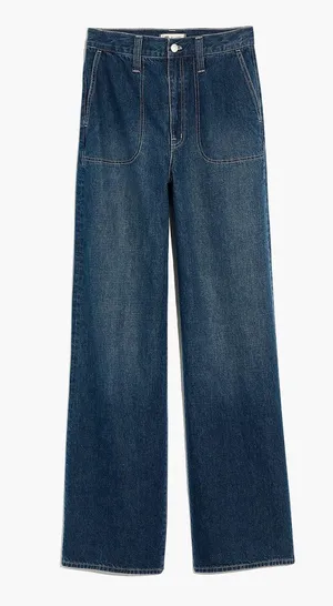Madewell Superwide-Leg Jeans in Elinwood Wash thumbnail 4